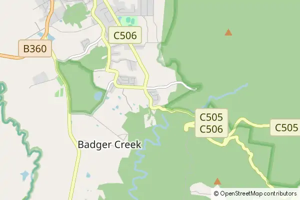 Mapa Badger Creek