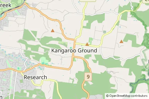 Mapa Kangaroo Ground