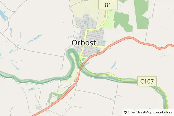 Mapa Orbost