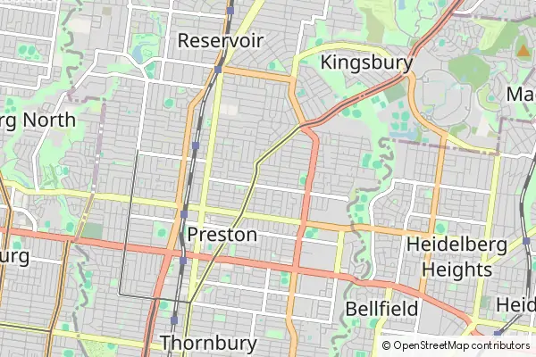 Mapa Darebin