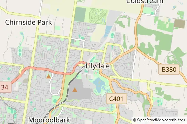 Mapa Lilydale