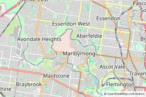 Mapa Maribyrnong