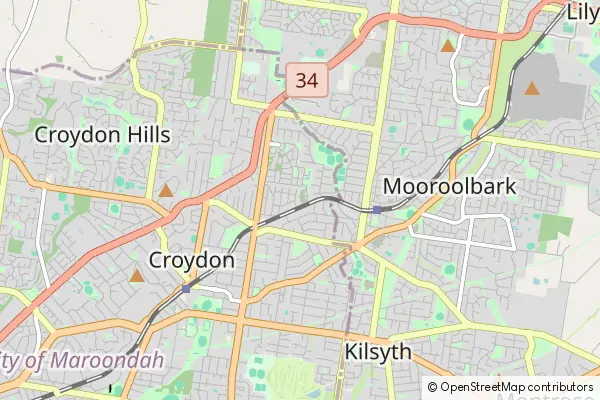 Mapa Mooroolbark