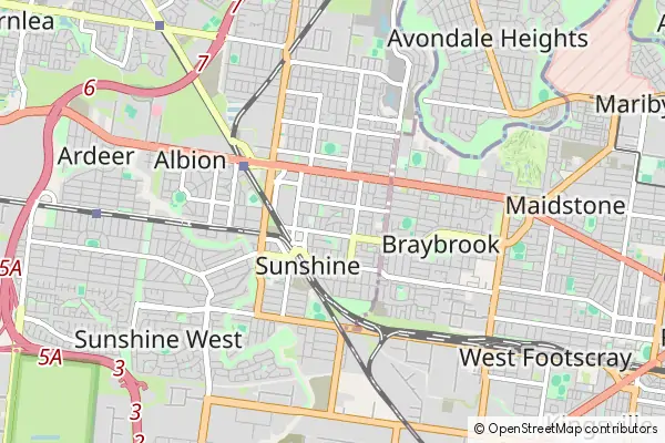 Mapa Brimbank