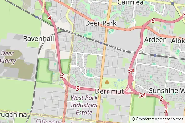 Mapa Derrimut