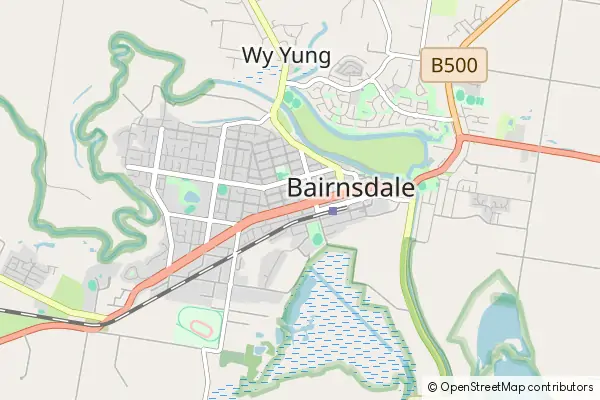 Mapa Bairnsdale