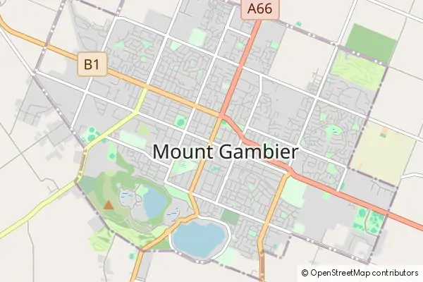 Mapa Mount Gambier