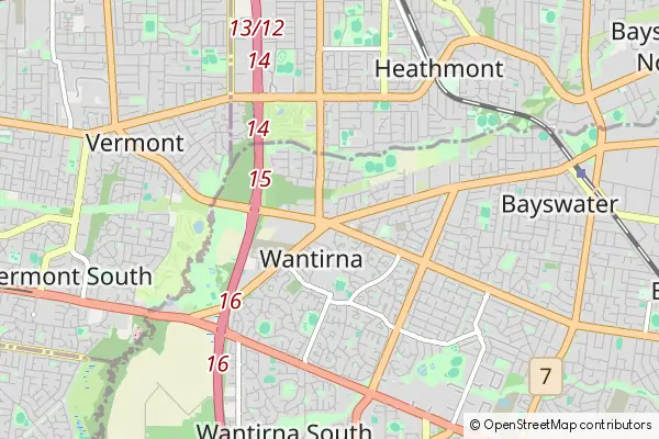 Mapa Wantirna