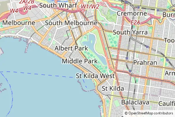 Mapa Port Phillip