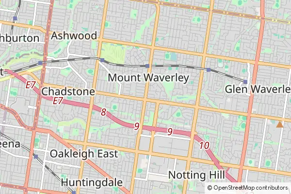 Mapa Mount Waverley