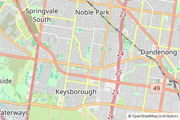 Mapa Keysborough