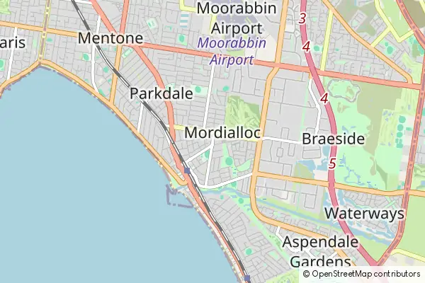 Mapa Mordialloc