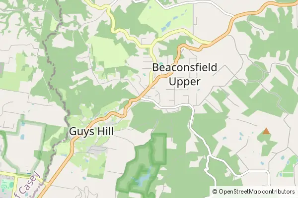 Mapa Beaconsfield Upper