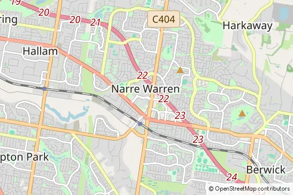 Mapa Narre Warren