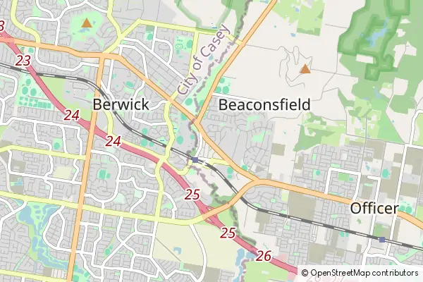 Mapa Beaconsfield