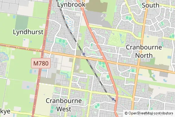 Mapa Cranbourne