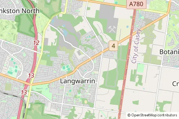 Mapa Langwarrin