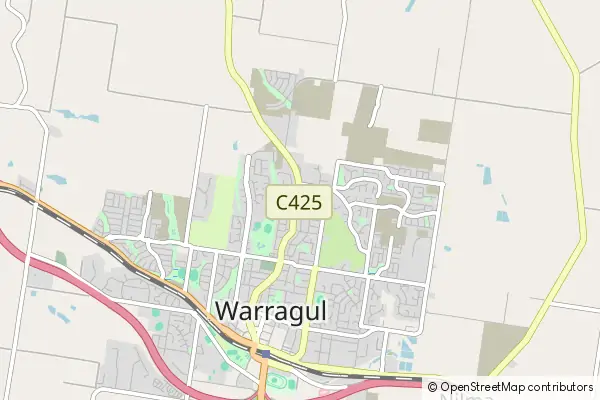 Mapa Warragul