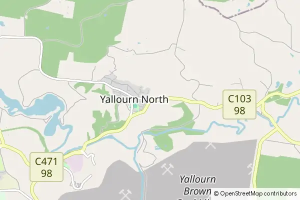 Mapa Yallourn North