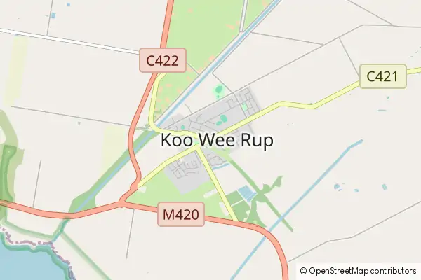 Mapa Koo-Wee-Rup