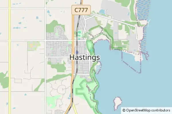 Mapa Hastings