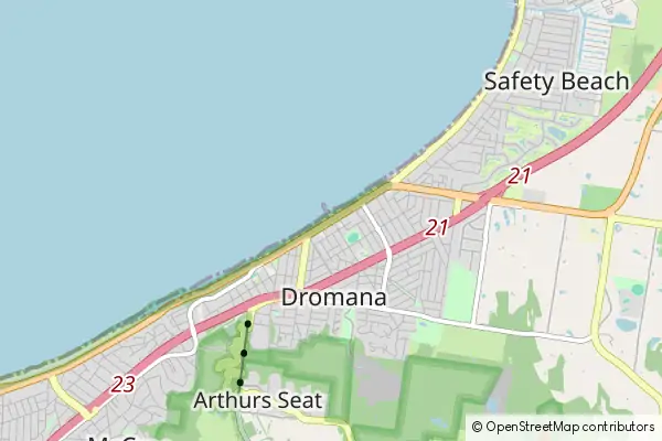 Mapa Dromana