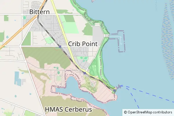 Mapa Crib Point