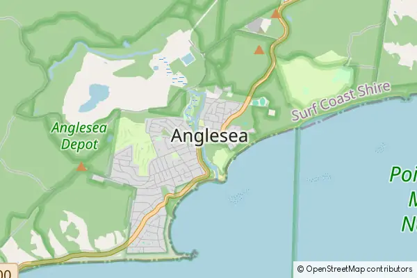 Mapa Anglesea