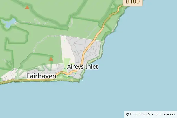 Mapa Aireys Inlet