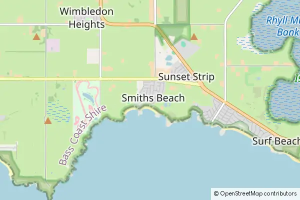 Mapa Smiths Beach