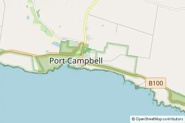 Mapa Port Campbell