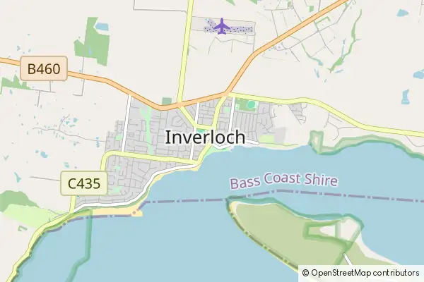 Mapa Inverloch