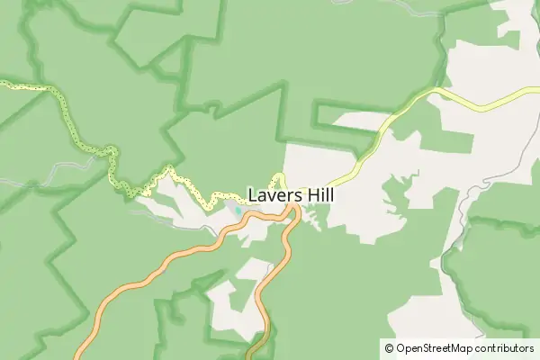 Mapa Lavers Hill