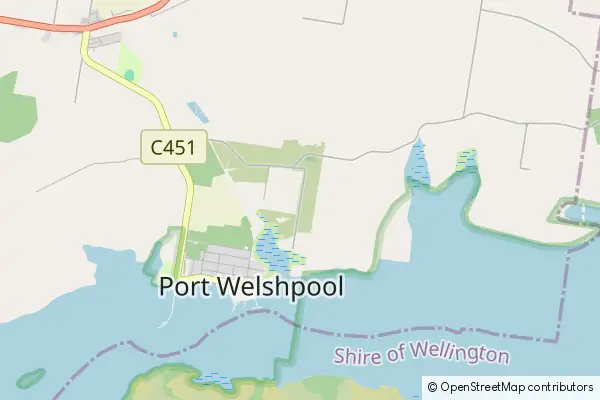 Mapa Port Welshpool