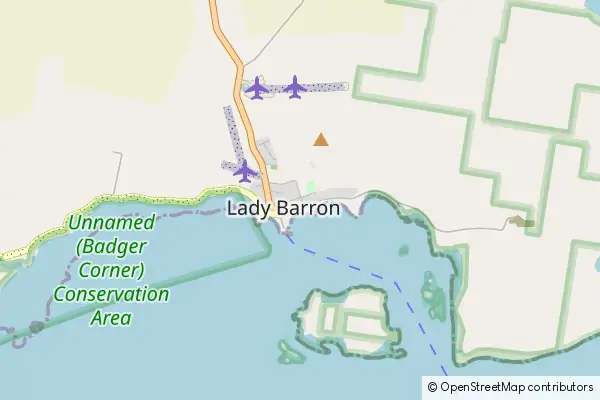 Mapa Lady Barron