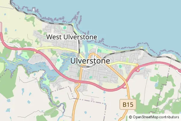 Mapa Ulverstone