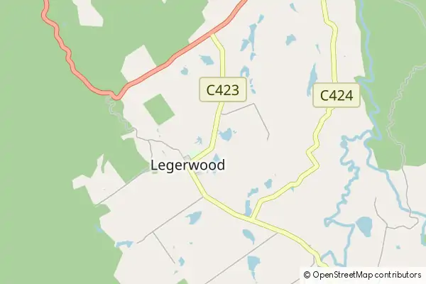 Mapa Legerwood