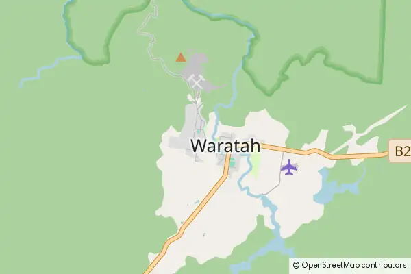 Mapa Waratah