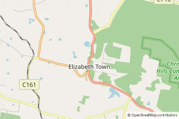 Mapa Elizabeth Town