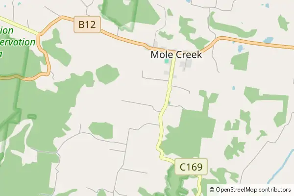 Mapa Mole Creek