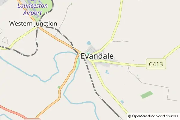 Mapa Evandale