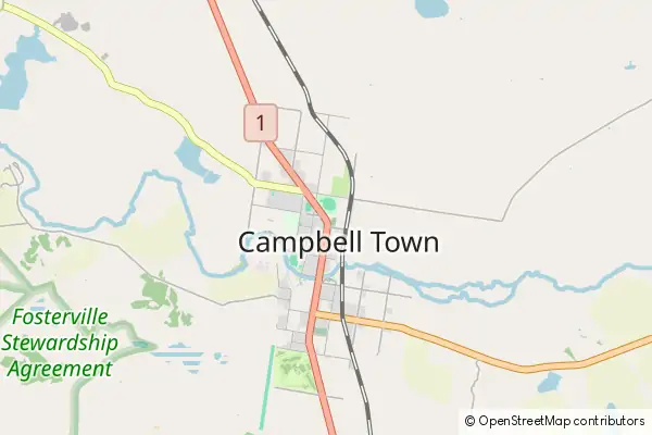 Mapa Campbell Town