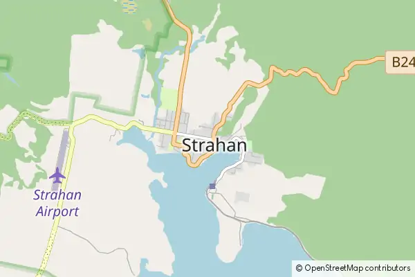 Mapa Strahan