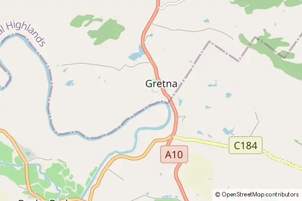 Mapa Gretna