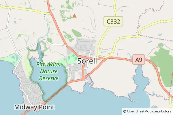 Mapa Sorell