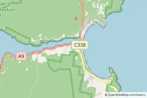 Mapa Eaglehawk Neck