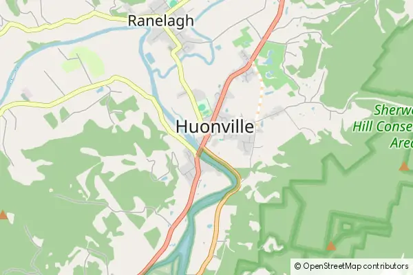 Mapa Huonville