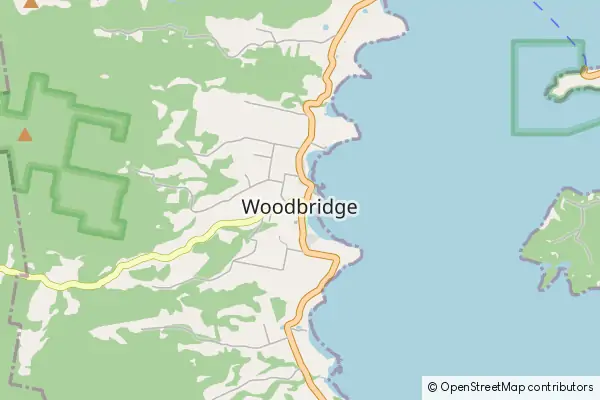 Mapa Woodbridge