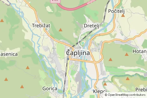 Mapa Čapljina