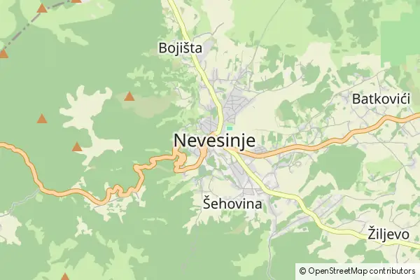 Mapa Nevesinje